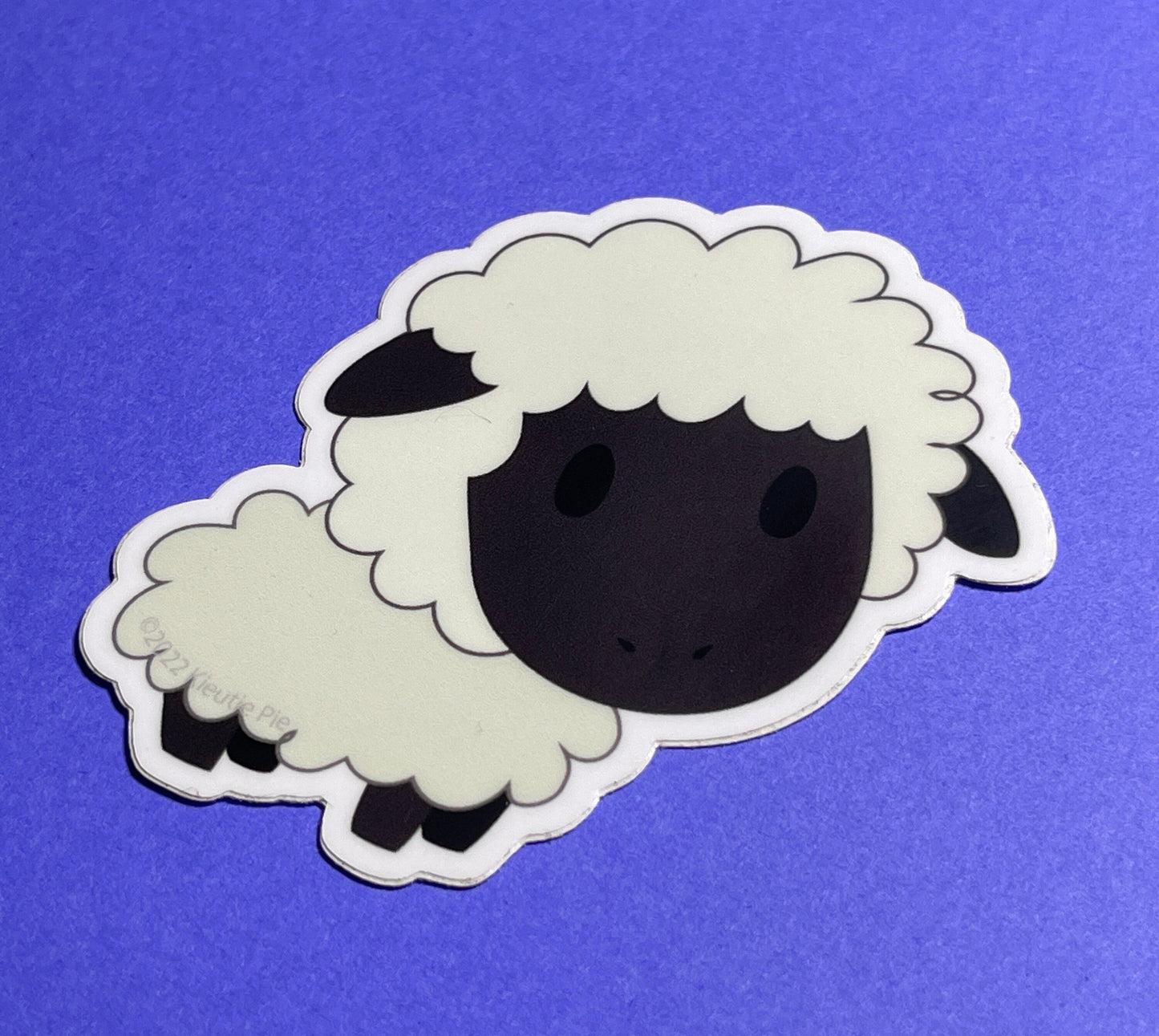 Sheep - Durable Weatherproof Die Cut Matte Vinyl Sticker - car, water bottle, laptop