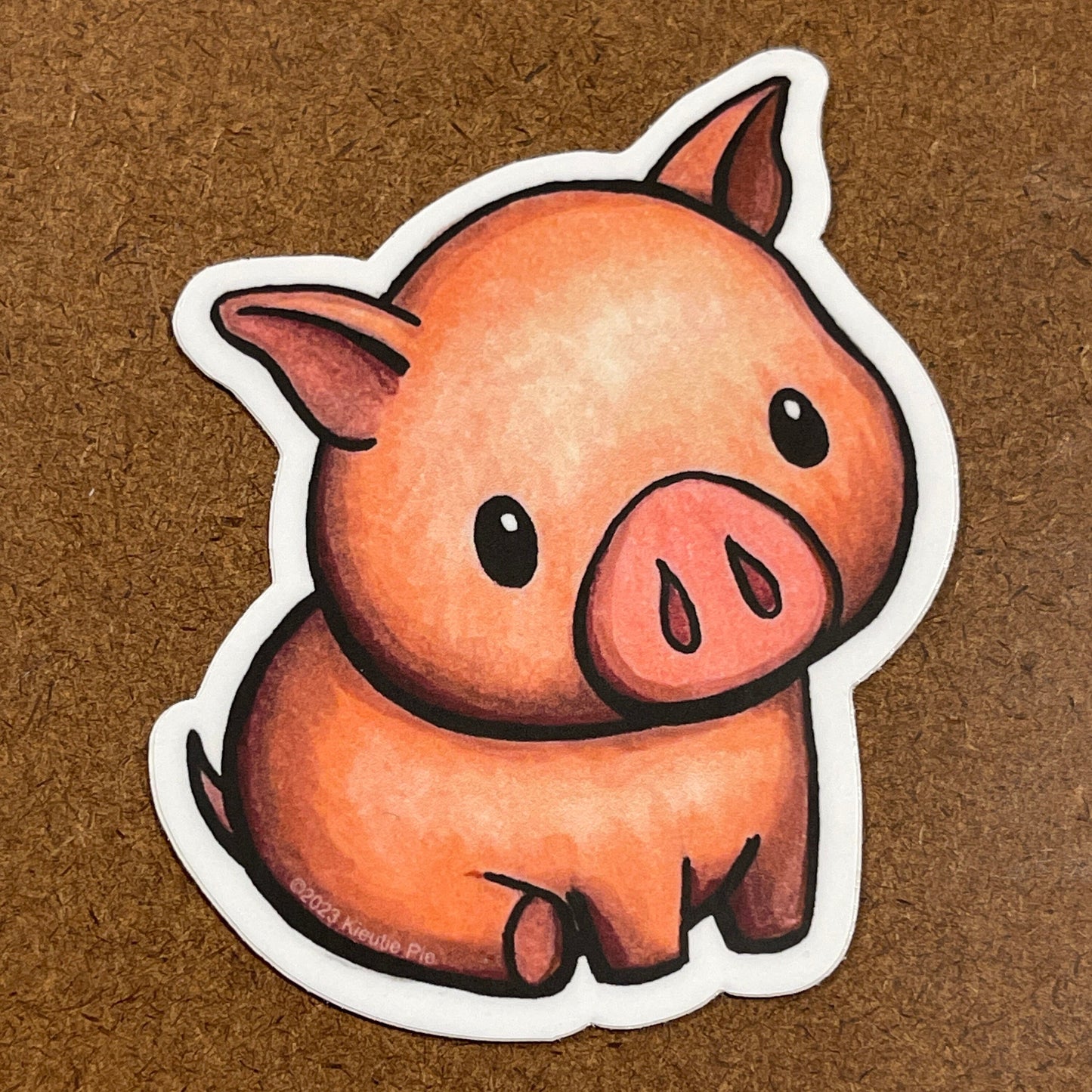 Pig/Boar (Zodiac series) - Durable Weatherproof Die Cut Matte Vinyl Sticker for car, water bottle, laptop