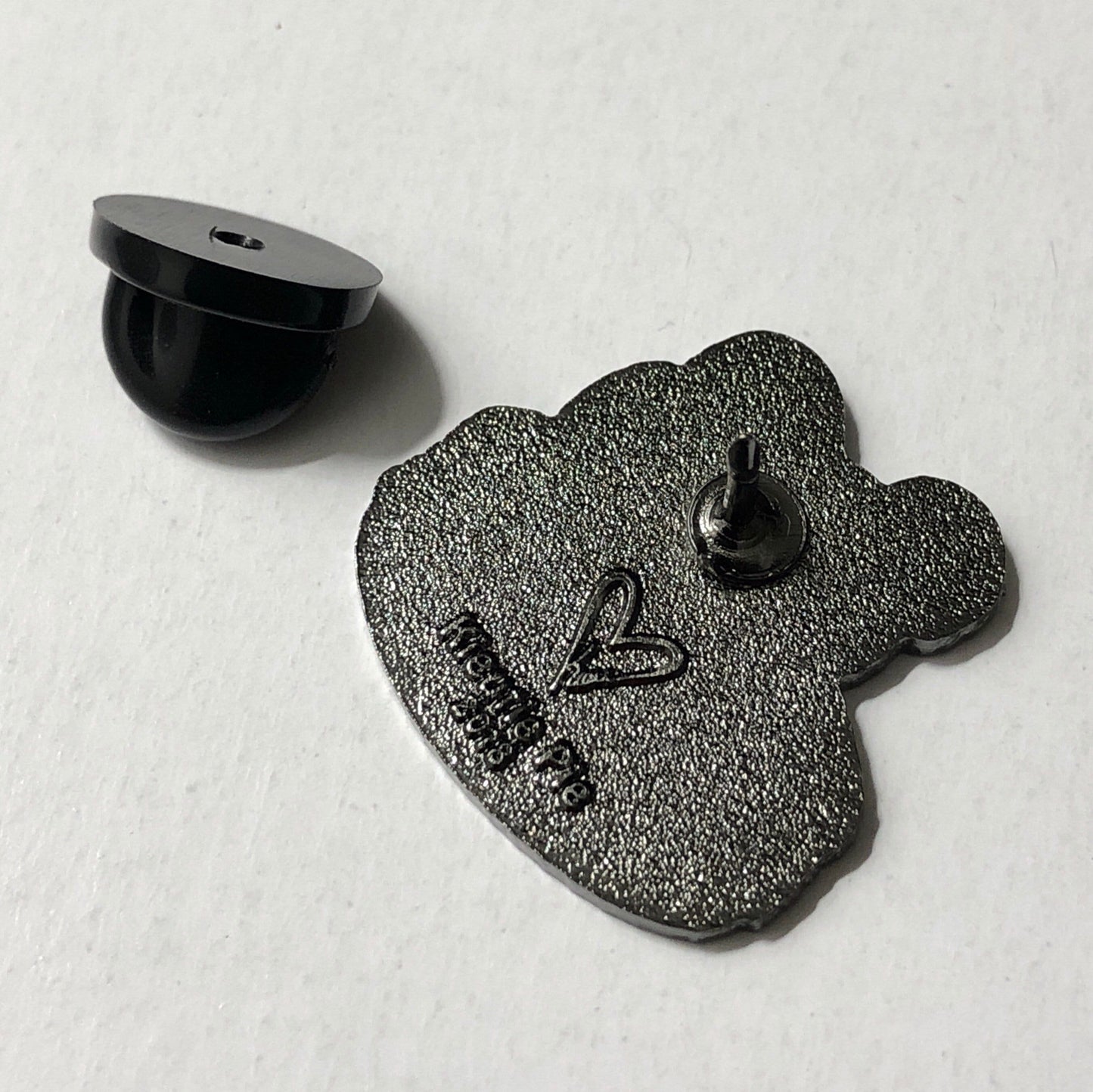 Mousecaron (Lemon) Hard Enamel Pin, tan mouse pin, yellow macaron pin