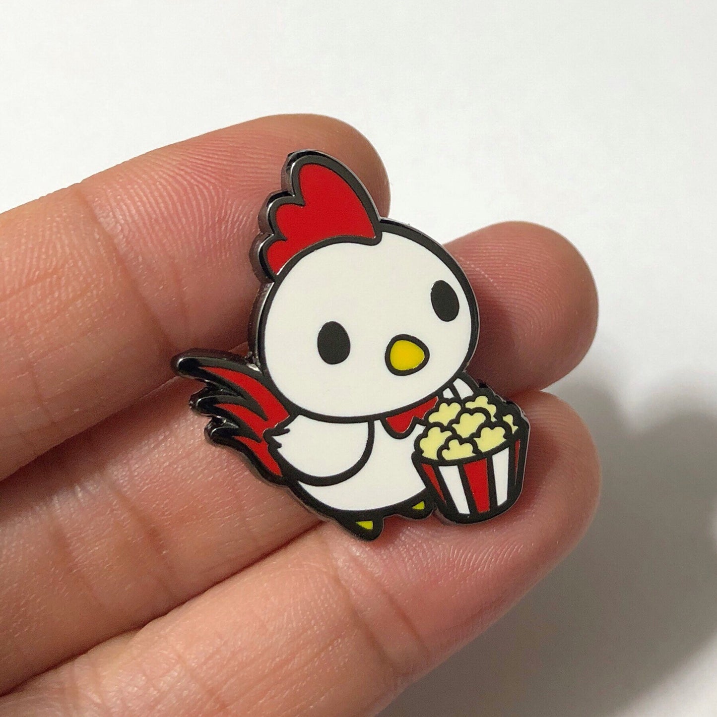 Popcorn Chicken Hard Enamel Pin