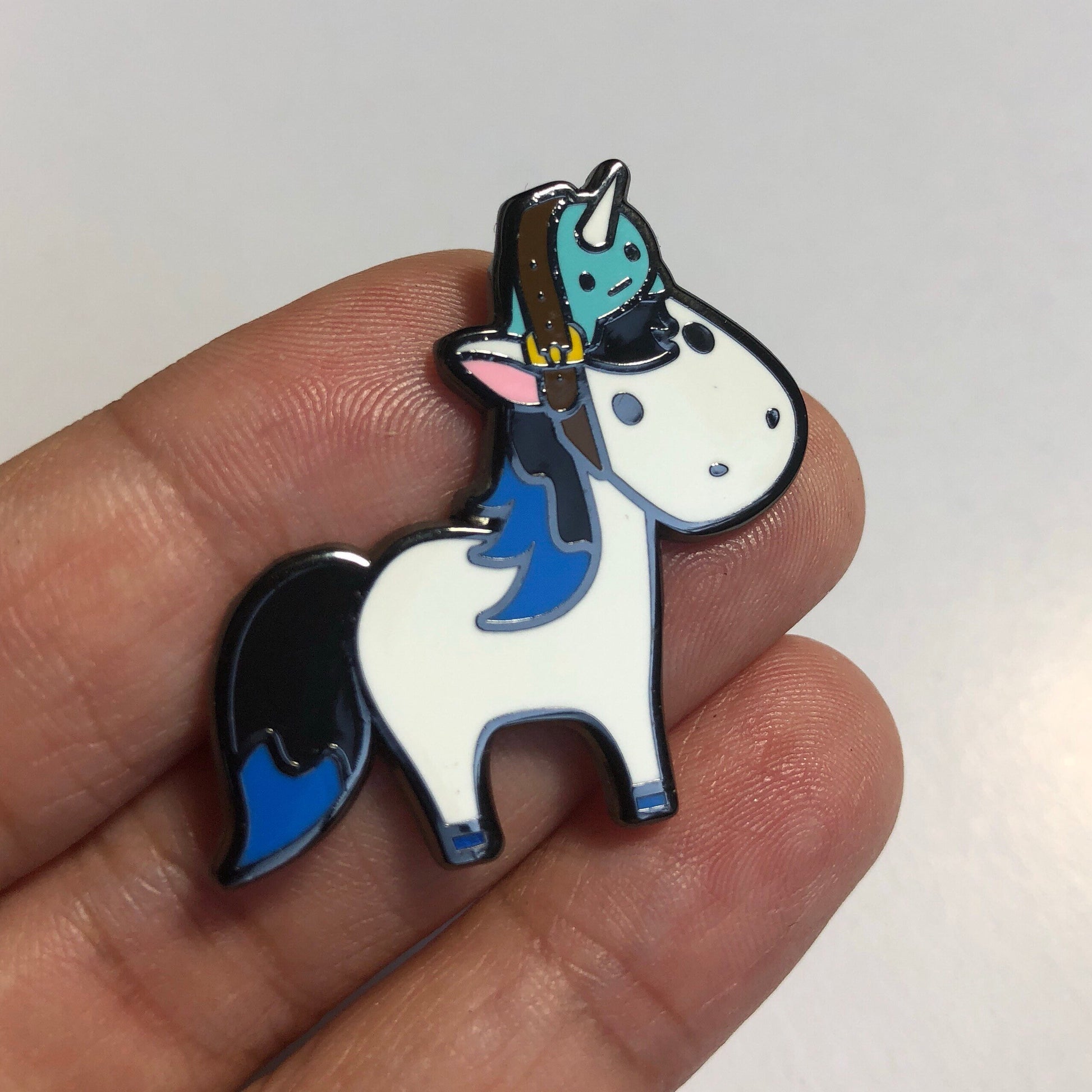 White Magical Unicorn - Hard Enamel Pin, White Unicorn Enamel Pin, White Unicorn Narwhal, Kids Gift, Girls Gift, Daughter Gift