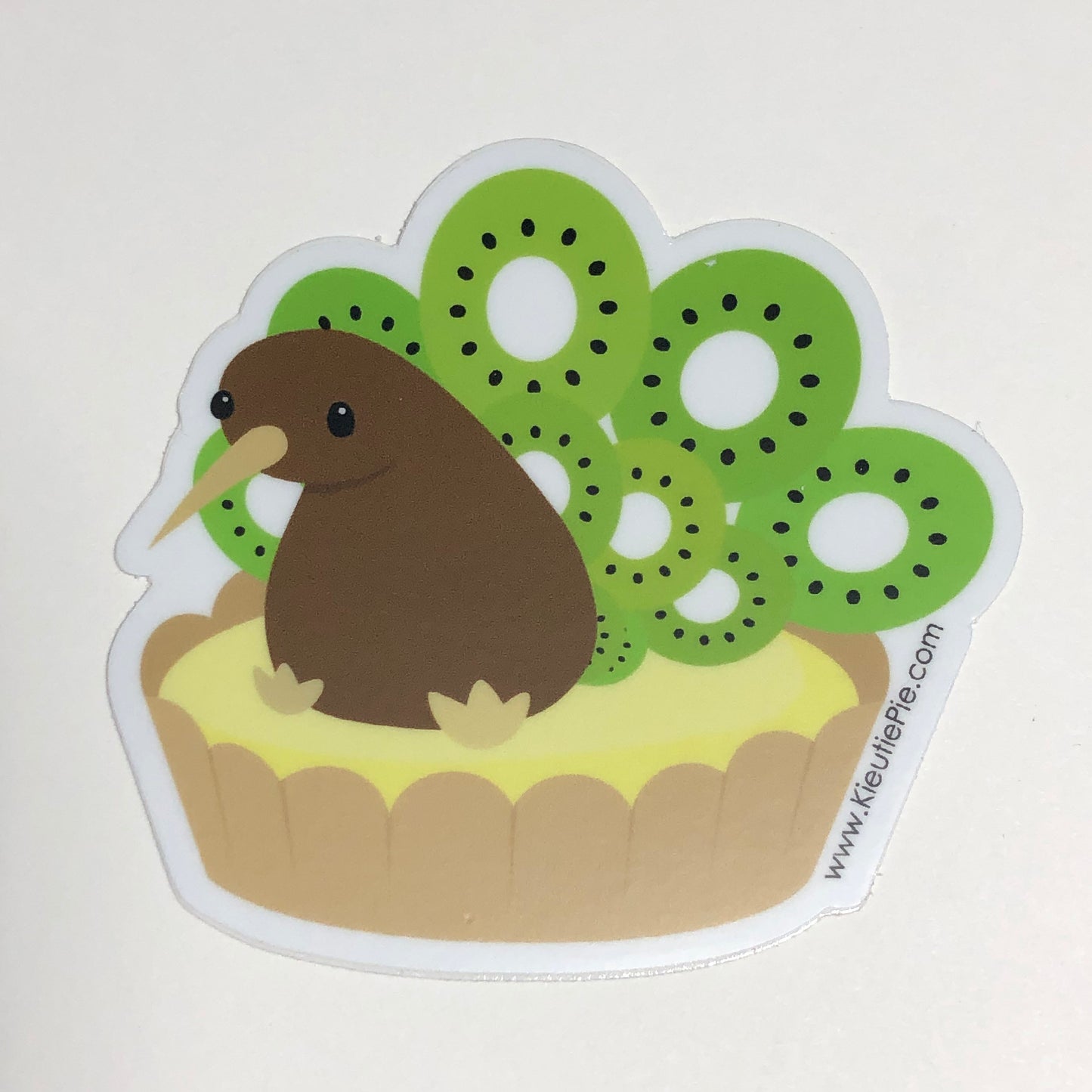 Kiwi Tart Durable Weatherproof Die Cut Matte Vinyl Sticker - car, water bottle, laptop