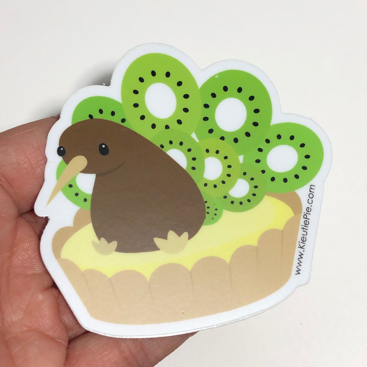 Kiwi Tart Durable Weatherproof Die Cut Matte Vinyl Sticker - car, water bottle, laptop