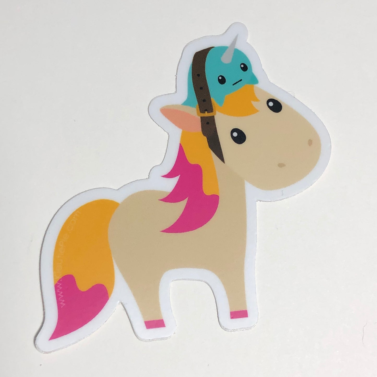 Magical Unicorn Durable Weatherproof Die Cut Matte Vinyl Sticker - car decal, water bottle sticker, laptop sticker
