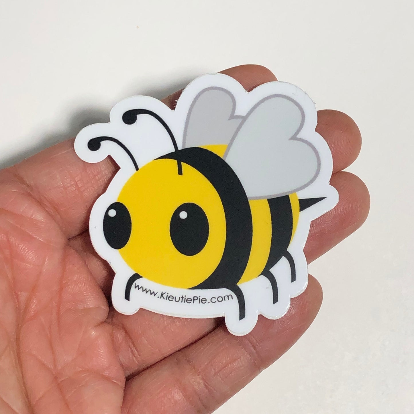 BEE! Durable Weatherproof Die Cut Matte Vinyl Sticker - car decal, water bottle sticker, laptop sticker