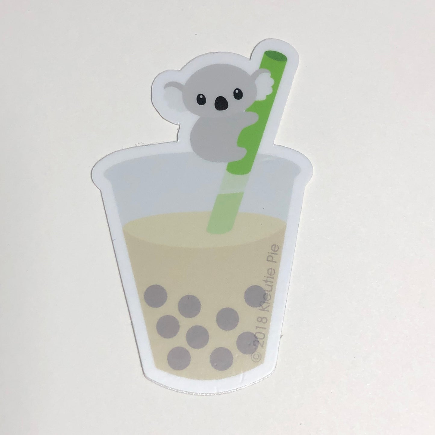 Koala Tea Boba Durable Weatherproof Die Cut Matte Vinyl Sticker - car decal, water bottle sticker, laptop sticker