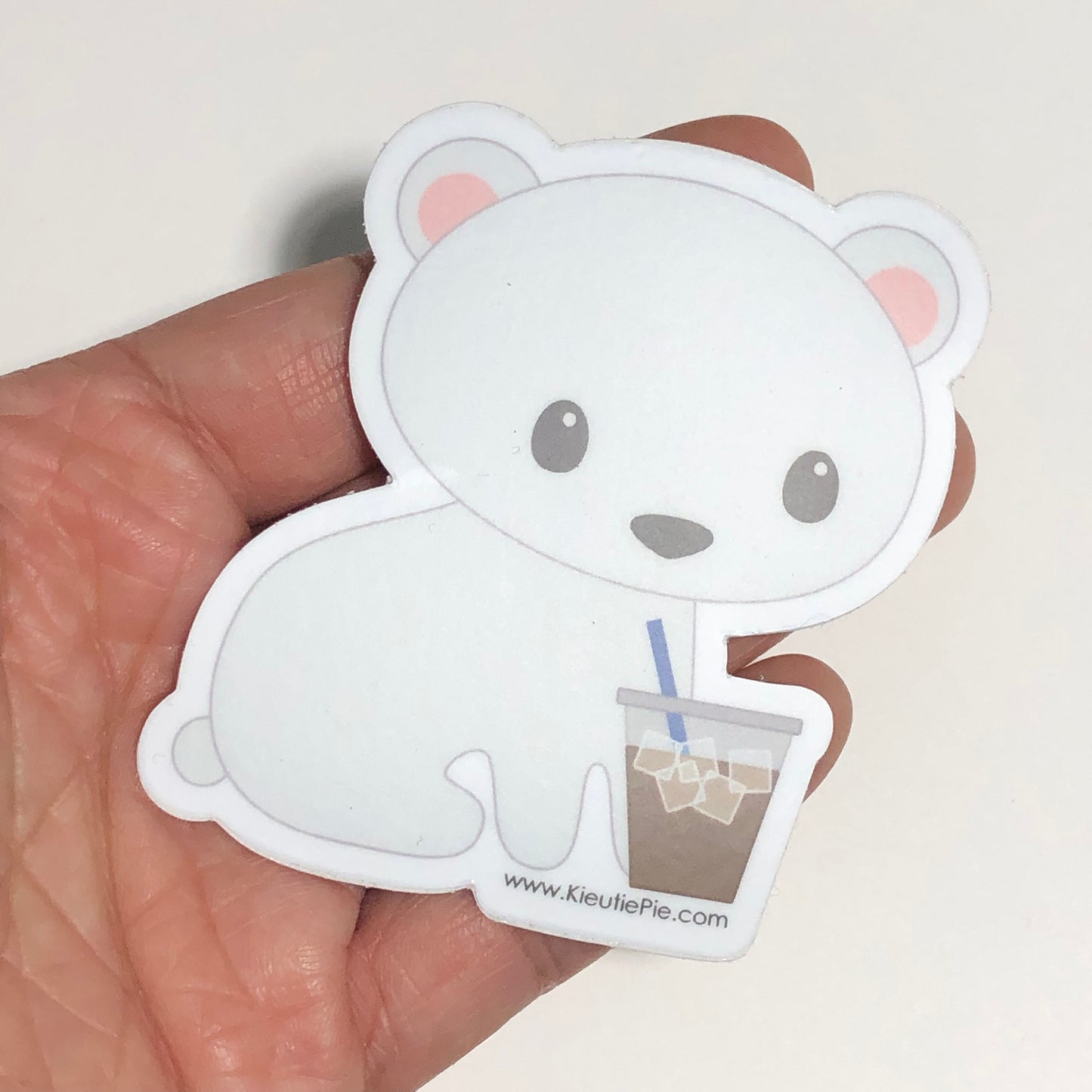 Polar Bear Durable Weatherproof Die Cut Matte Vinyl Sticker - car decal, water bottle sticker, laptop sticker