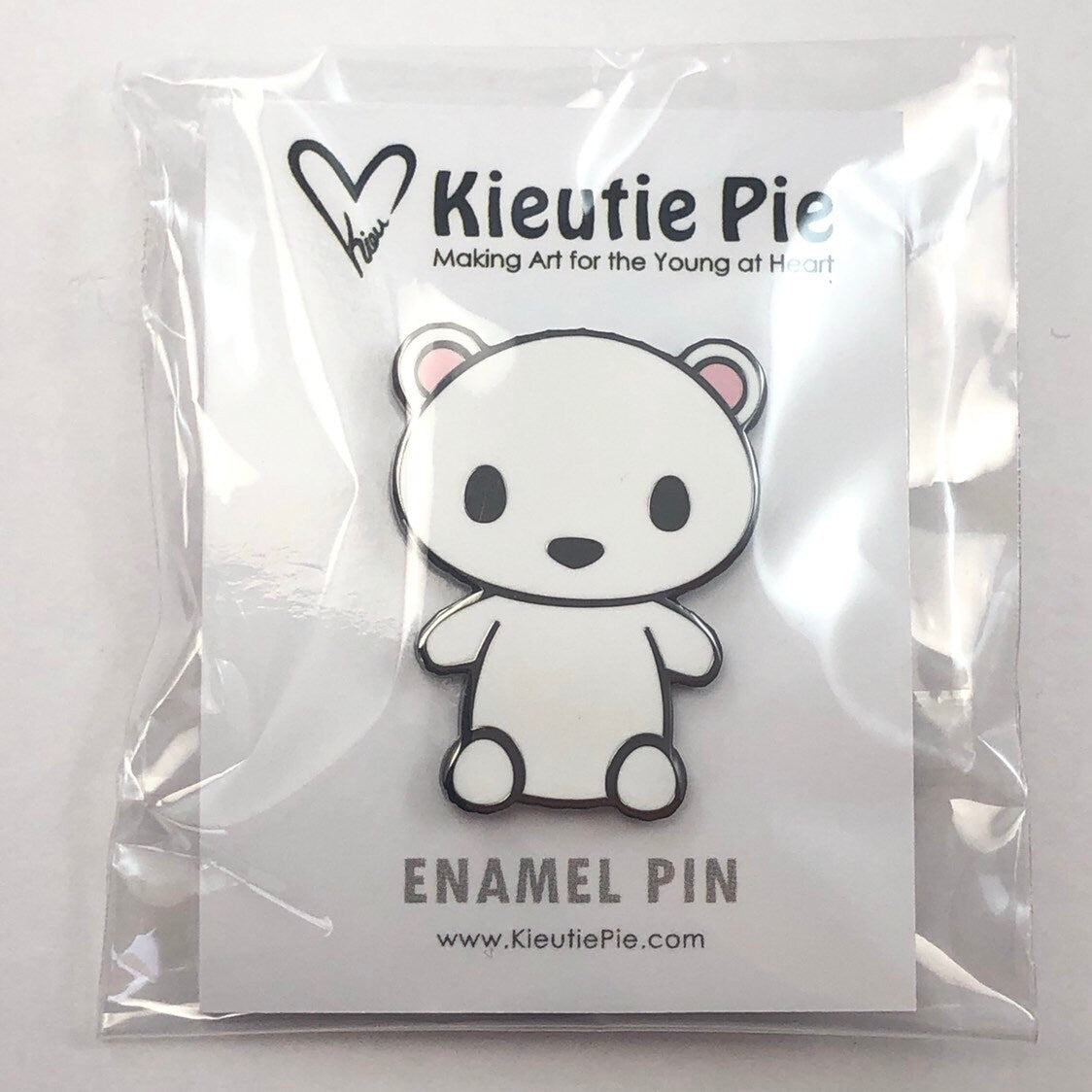 Cold Brew Polar Bear Hard Enamel Pin, Cute Cartoon Polar Bear Pin, Polar Bear Cartoon Art, Polar Bear Gift, Polar Bear Pin