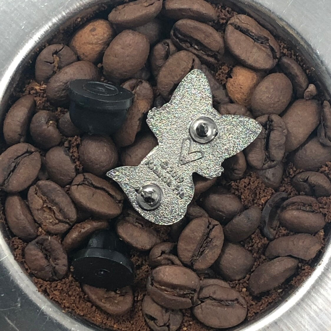 Coffee Fox Hard Enamel Pin 1.25"