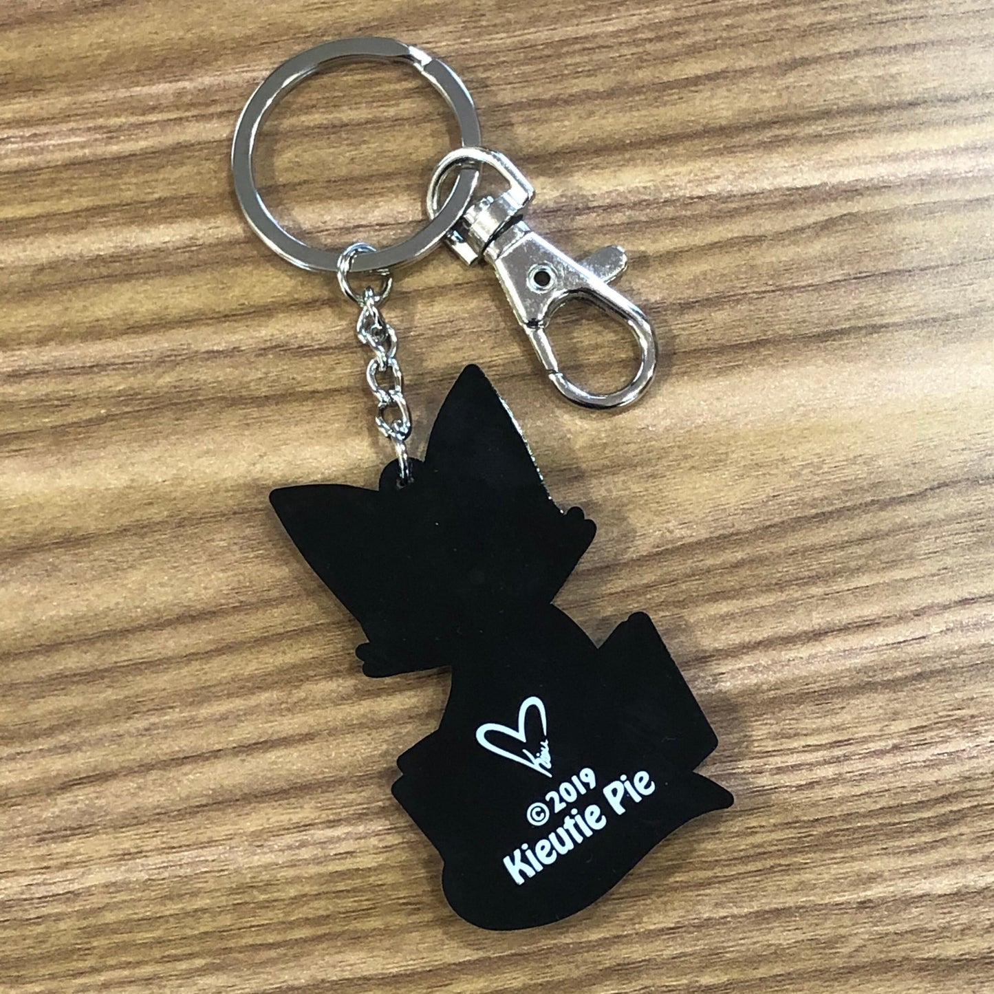 Tea Fox keychain - fox keychain, cute fox, Cartoon fox charm, fox Gift, chibi fox keyring