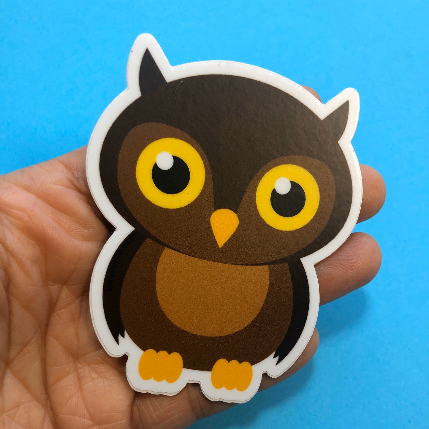 Owl Durable Weatherproof Die Cut Matte Vinyl Sticker - car, water bottle, laptop