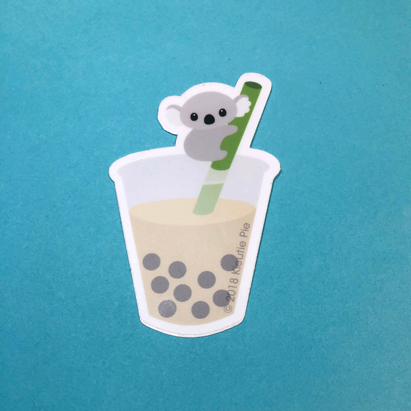 Koala Tea Boba Durable Weatherproof Die Cut Matte Vinyl Sticker - car decal, water bottle sticker, laptop sticker