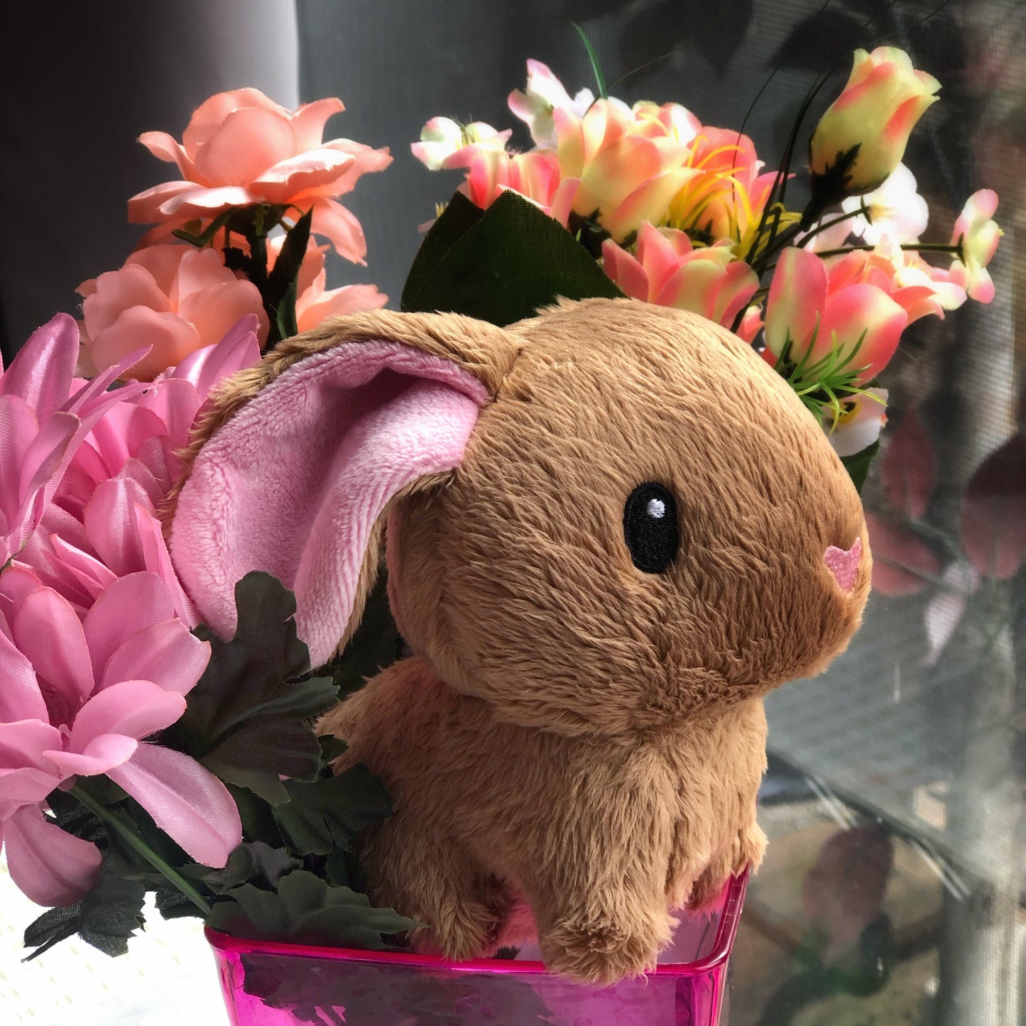 Cocoa Bunny Plush, bunny plushie, bunny stuffed animal, stuffed toy, softie, rabbit plushie, collectible plush