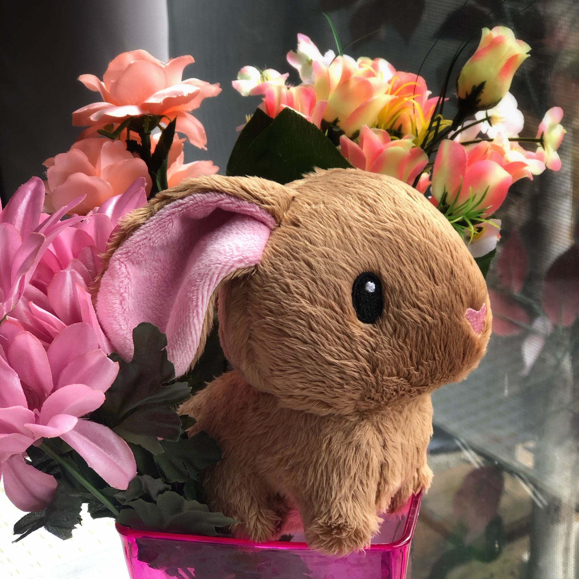 Cocoa Bunny Plush, bunny plushie, bunny stuffed animal, stuffed toy, softie, rabbit plushie, collectible plush