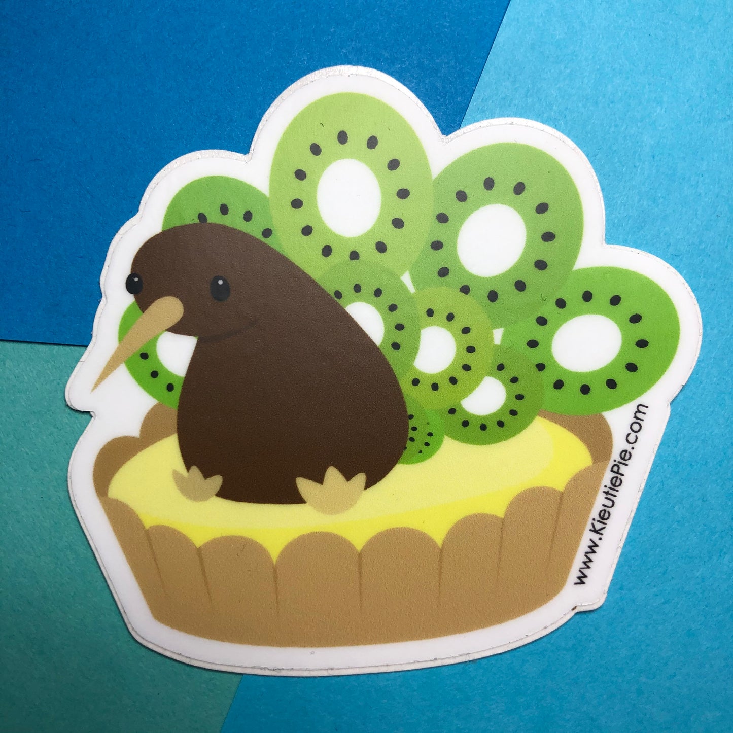 Kiwi Tart Durable Weatherproof Die Cut Matte Vinyl Sticker - car, water bottle, laptop