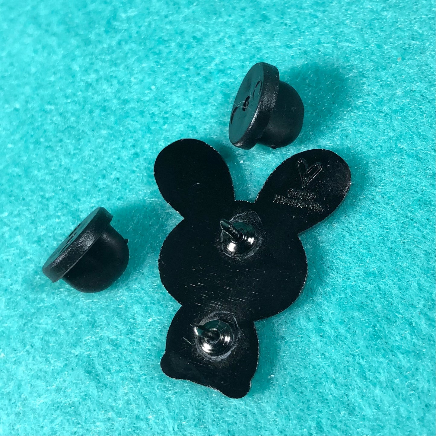 Black Bunny Enamel Pin, All Ears Bunny, Black Rabbit Pin, Bunny Art, Bunny cartoon, Pet Rabbit Pin, Bunny Love