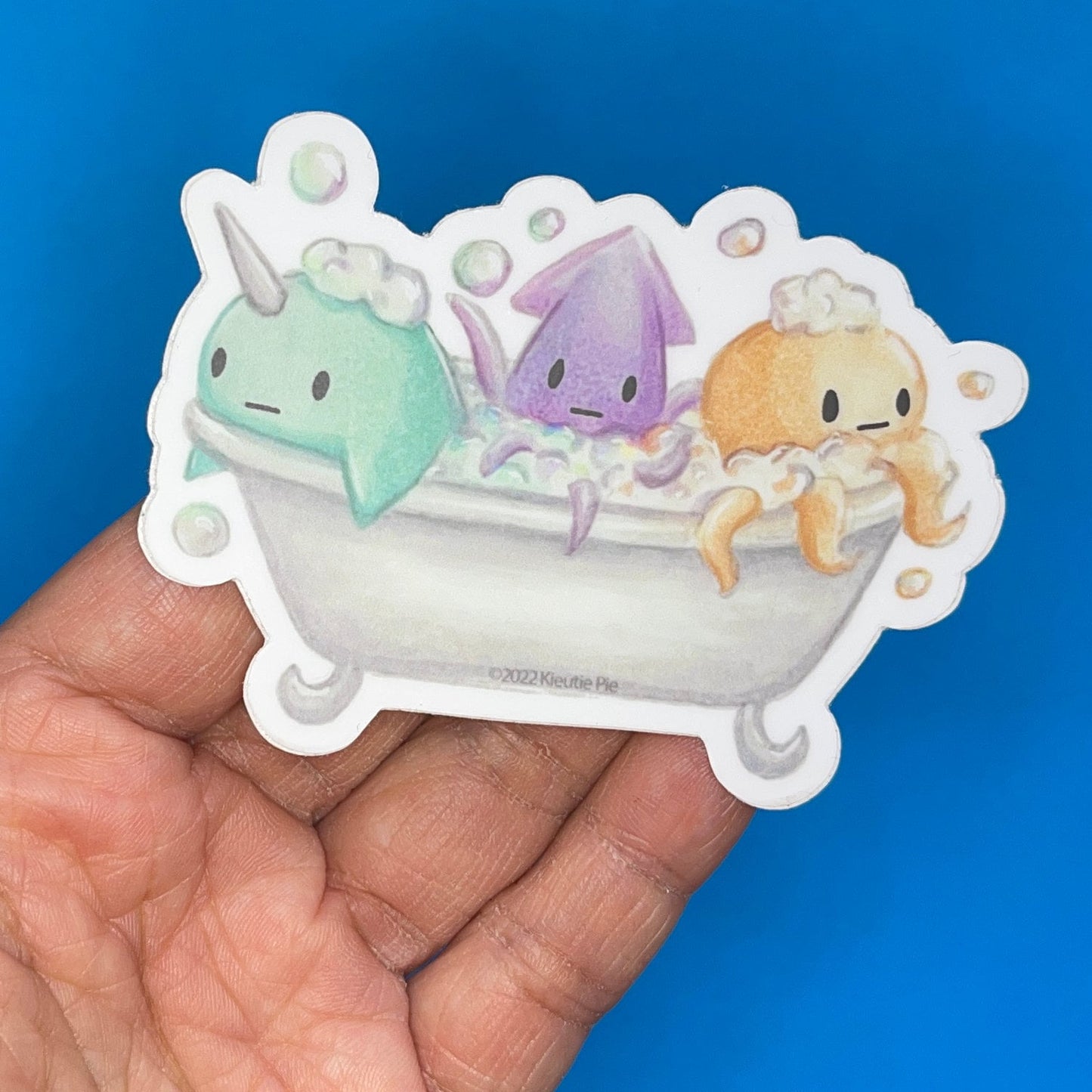 Bath Time! - Durable Weatherproof Die Cut Matte Vinyl Sticker - car, water bottle, laptop