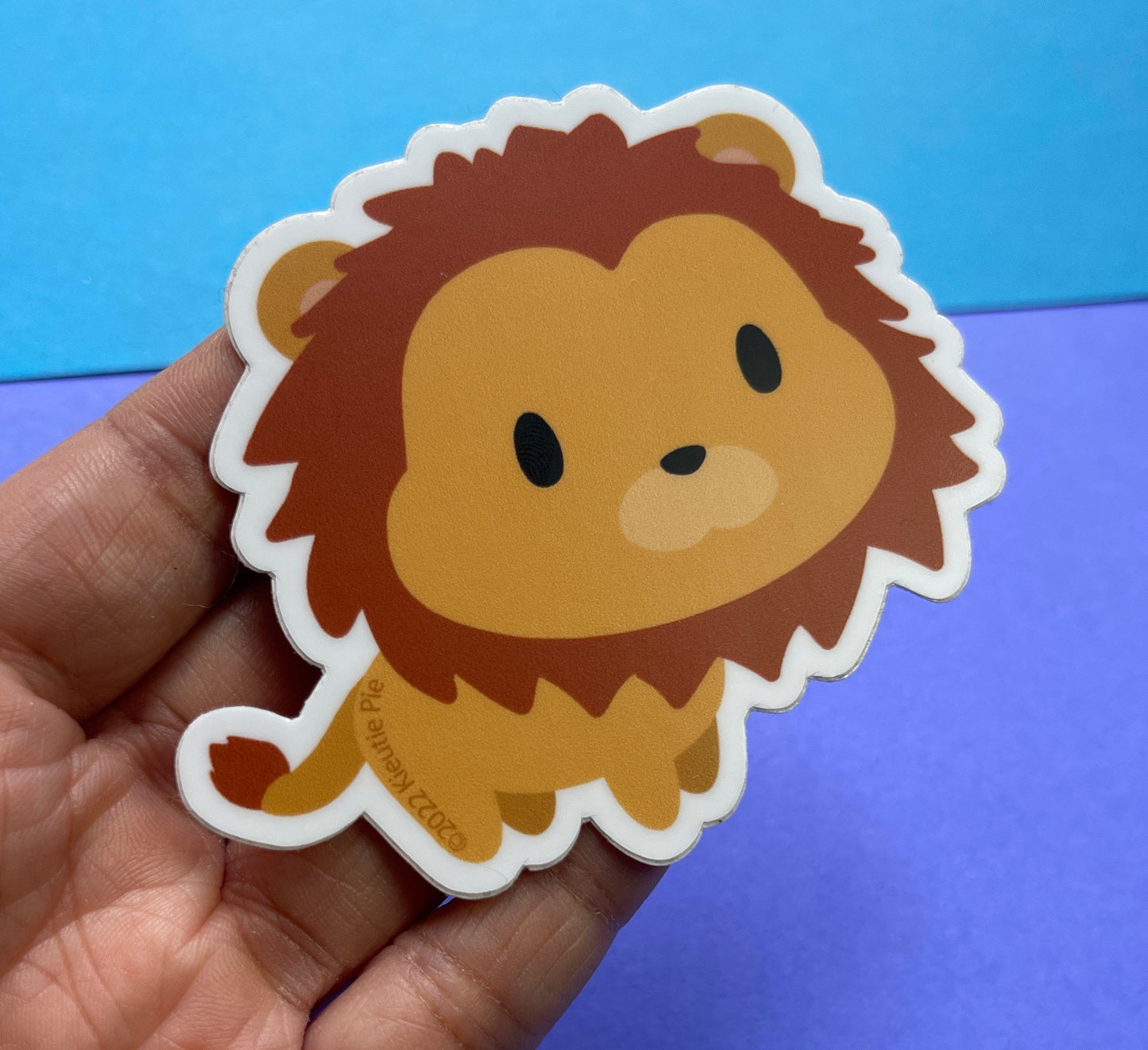 Little Lion - Durable Weatherproof Die Cut Matte Vinyl Sticker - car, water bottle, laptop