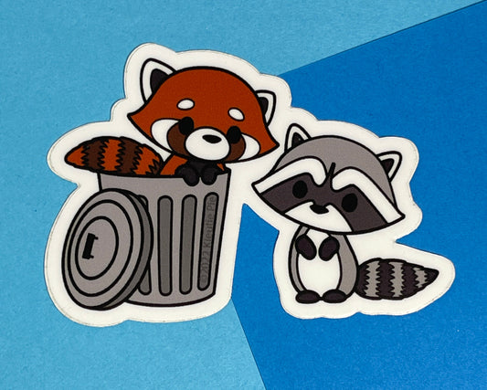 Trash Pandas (Imposter Syndrome ) Durable Weatherproof Die Cut Matte Vinyl Sticker - car, water bottle, laptop