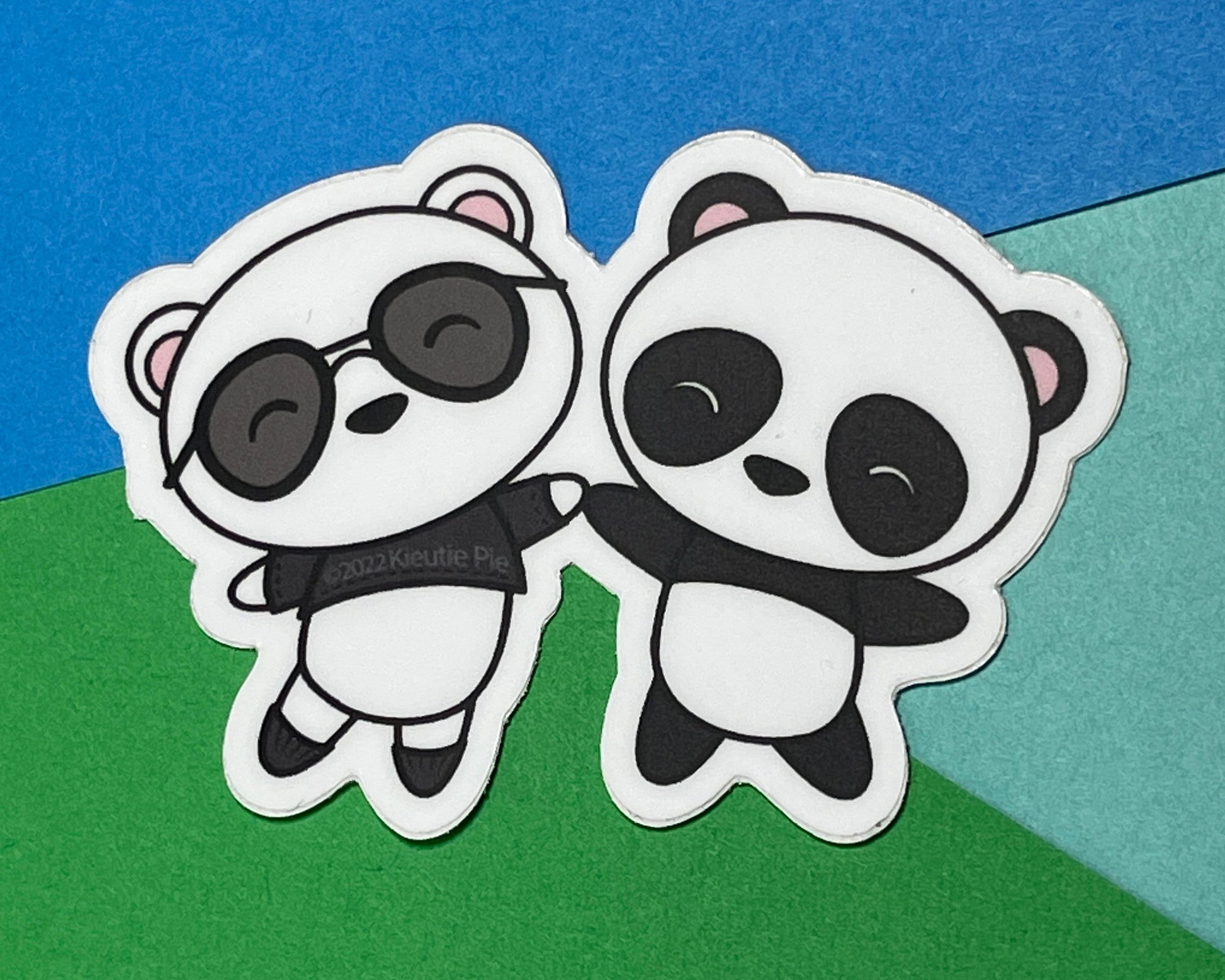 Pandas (Imposter Syndrome ) Durable Weatherproof Die Cut Matte Vinyl Sticker - car, water bottle, laptop