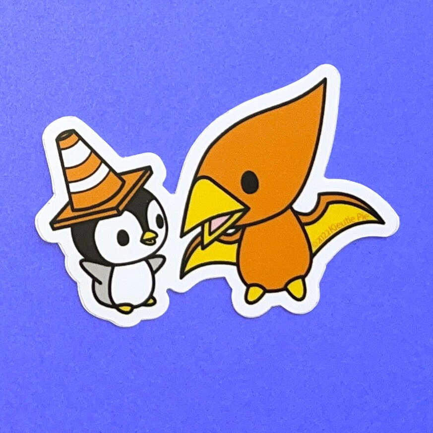 Pterodactyls (Imposter Syndrome ) Durable Weatherproof Die Cut Matte Vinyl Sticker - car, water bottle, laptop