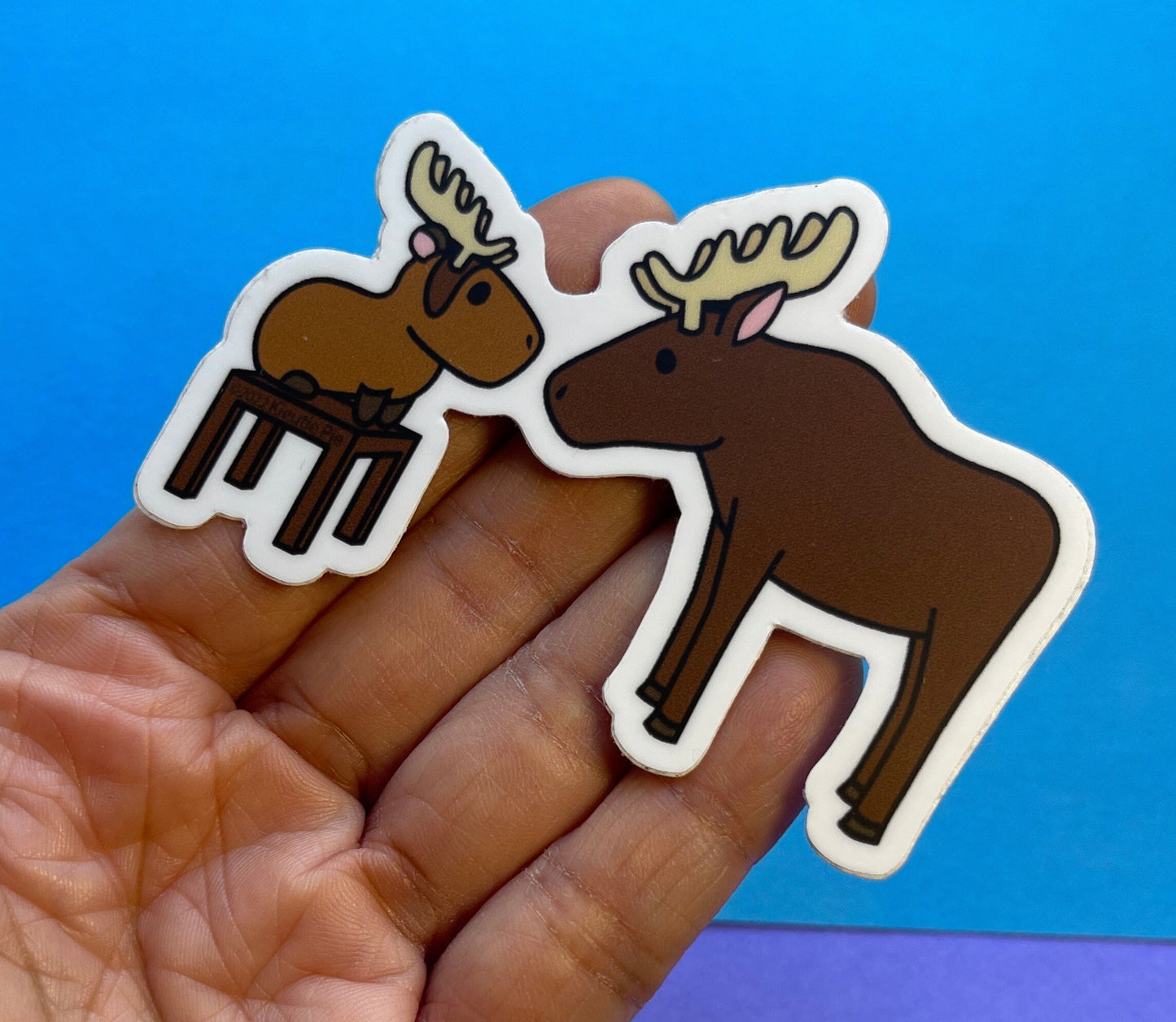 Moose (Imposter Syndrome ) Durable Weatherproof Die Cut Matte Vinyl Sticker - car, water bottle, laptop
