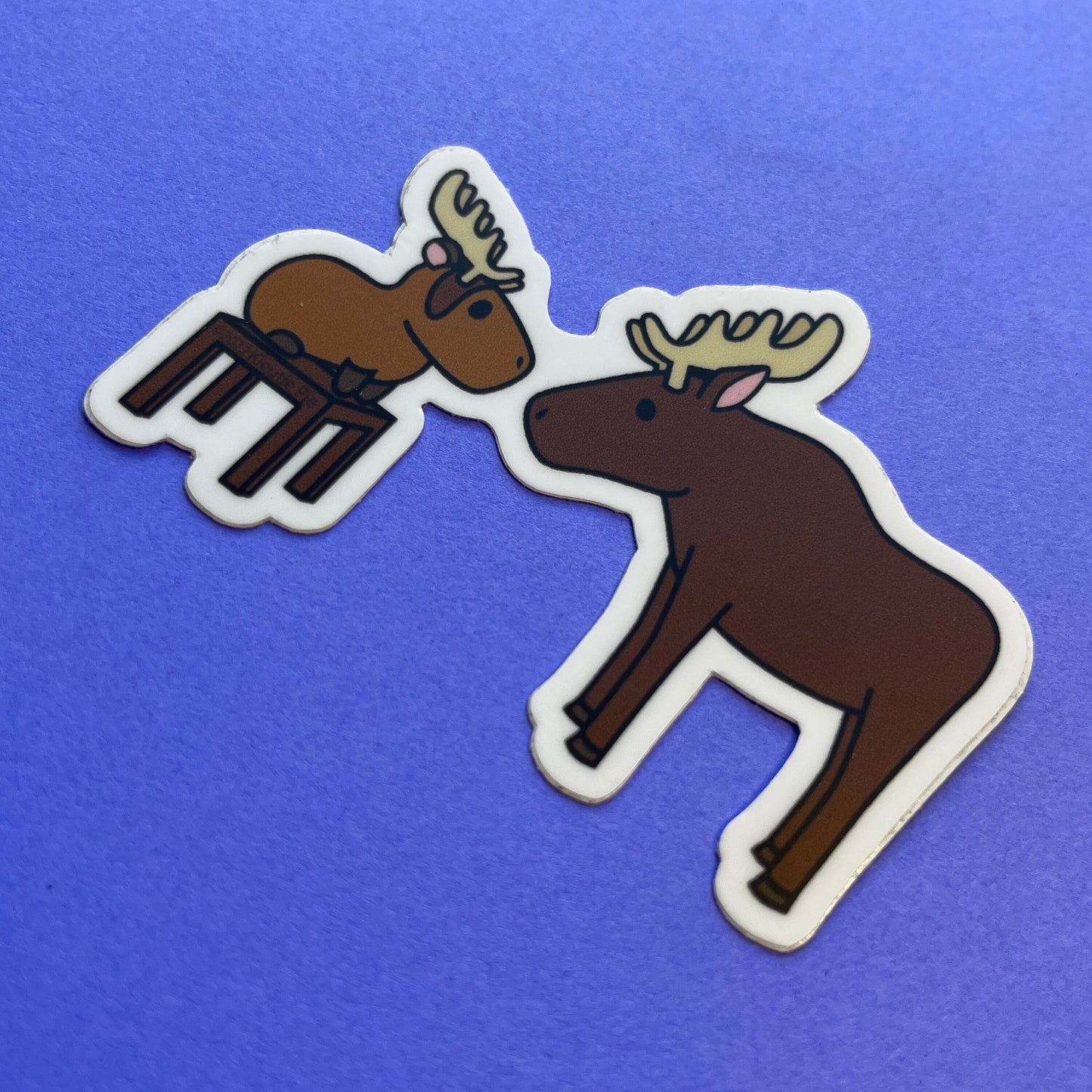 Moose (Imposter Syndrome ) Durable Weatherproof Die Cut Matte Vinyl Sticker - car, water bottle, laptop