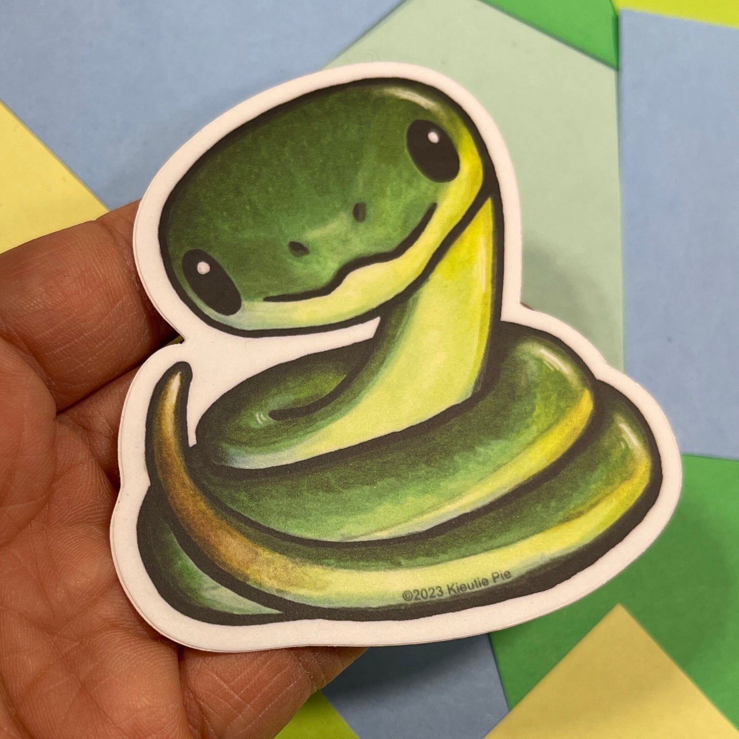 Snake (Zodiac series) - Durable Weatherproof Die Cut Matte Vinyl Sticker for car, water bottle, laptop