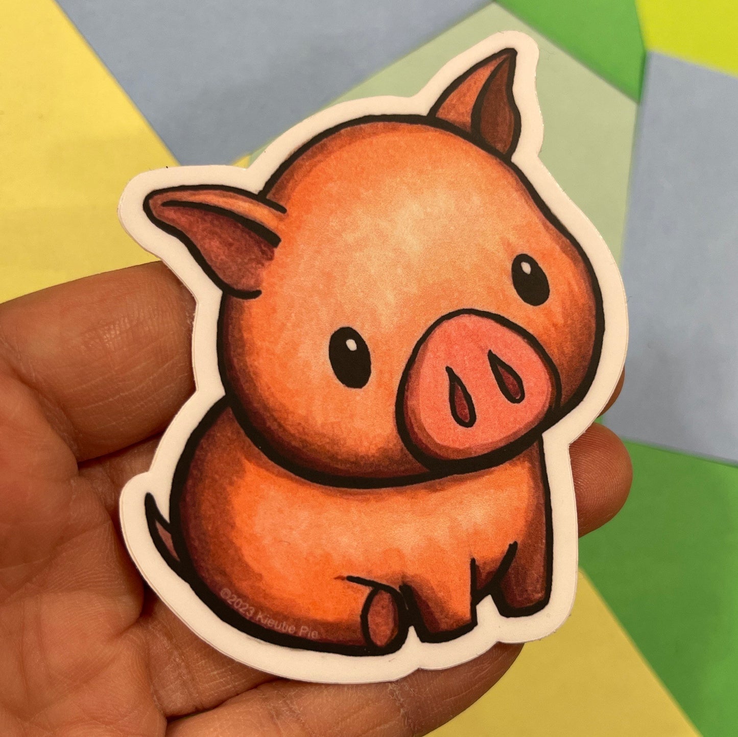 Pig/Boar (Zodiac series) - Durable Weatherproof Die Cut Matte Vinyl Sticker for car, water bottle, laptop