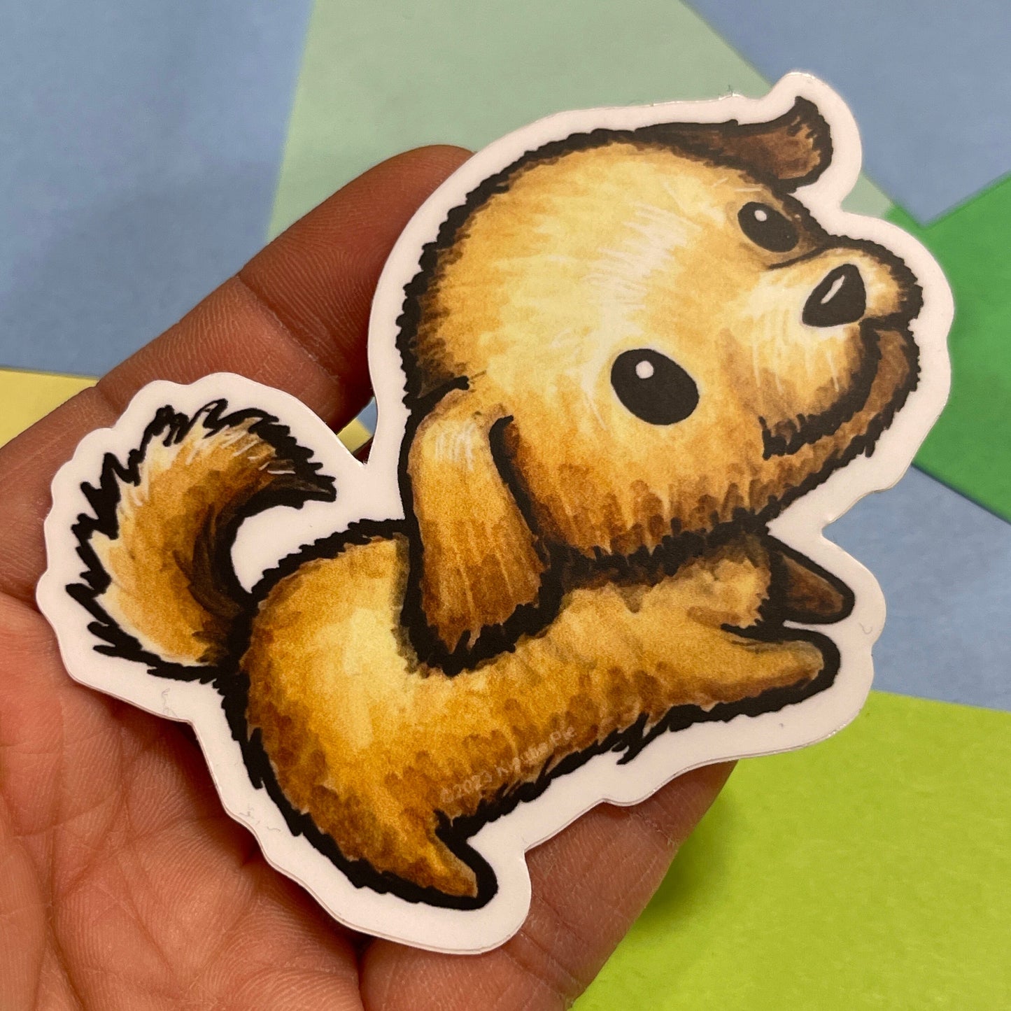 Dog (Zodiac series) - Durable Weatherproof Die Cut Matte Vinyl Sticker for car, water bottle, laptop