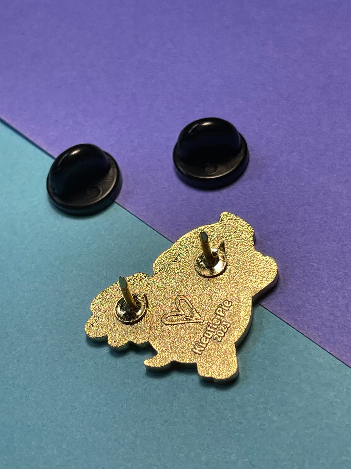 When Pigs Fly - Gold Pigasus - pig pin, flying pig pin, pig hard enamel pin, 1"