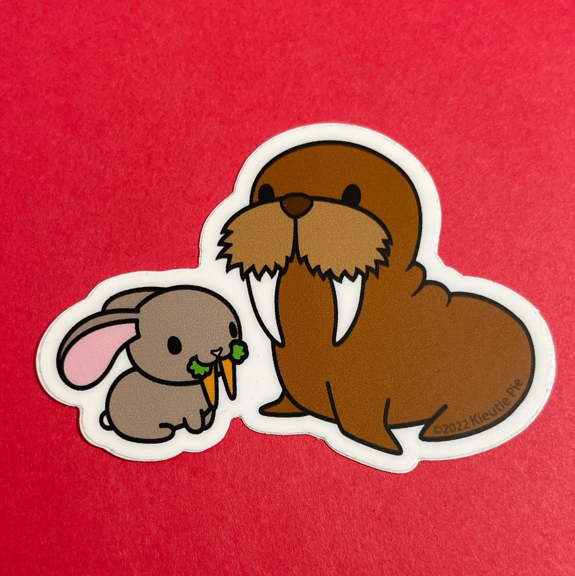 Walruses (Imposter Syndrome ) Durable Weatherproof Die Cut Matte Vinyl Sticker - car, water bottle, laptop