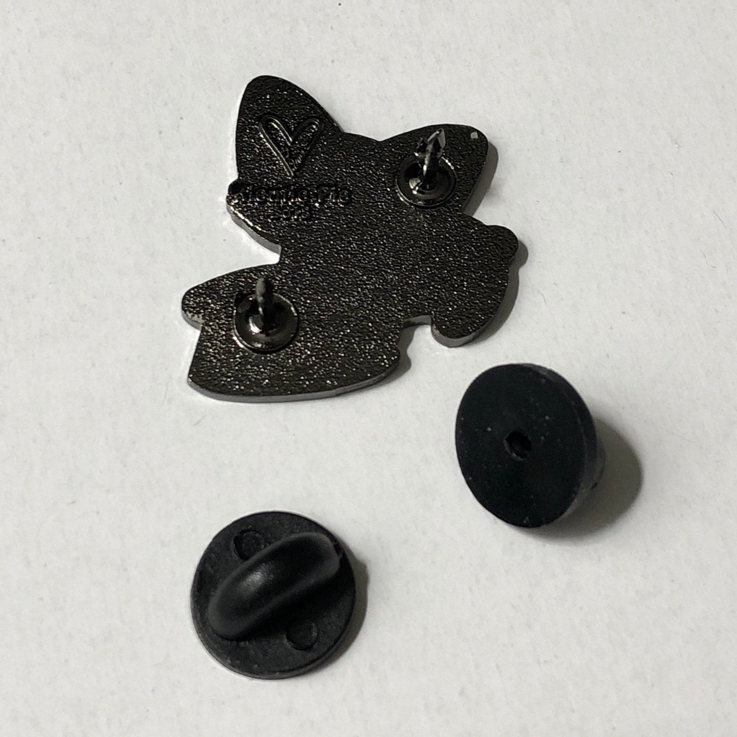Black Pupperoni Pizza Tricolor Corgi Pin, Cartoon Dog Pin, Corgi Art Dog Pin, Corgi Puppy Hard Enamel Pin 1"