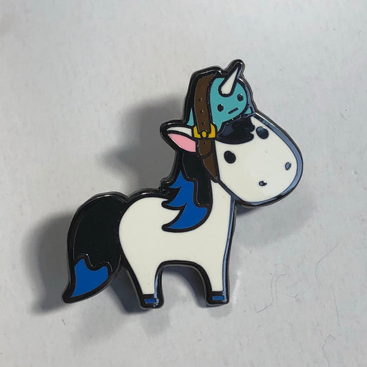 White Magical Unicorn - Hard Enamel Pin, White Unicorn Enamel Pin, White Unicorn Narwhal, Kids Gift, Girls Gift, Daughter Gift