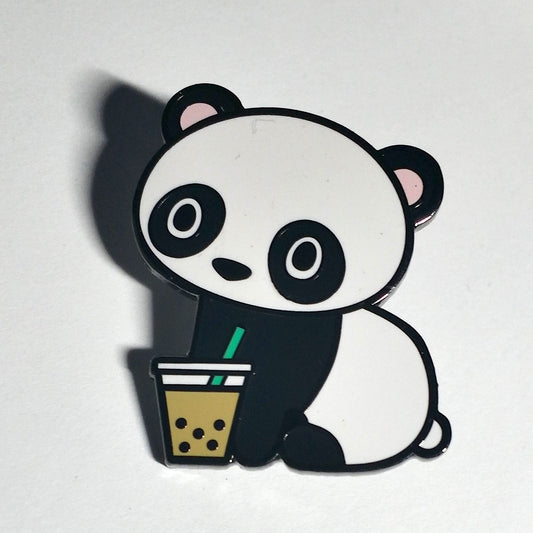 Panda Boba MilkTea - Hard Enamel Pin, Panda Boba Enamel Pin, Boba Tea, Boba Pin, Boba Lover, Boba Drink, Boba Art Pin, Boba Cartoon