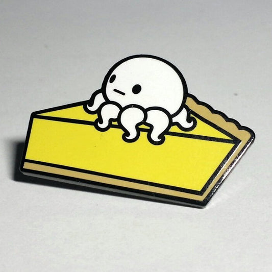 Lemon Meringue Octopie Hard Enamel Pin, Lemon Pie Pin, Octopus Gift, Octopus Art Pin, Octopus Birthday Gift, Octopus Lover