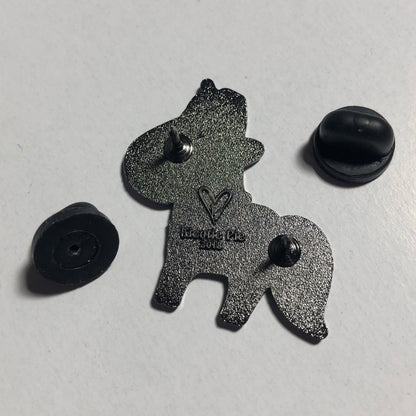 Tan Magical Unicorn - Hard Enamel Pin, Narwhal Unicorn Pin, Narwhal Unicorn Brooch, Narwhal Unicorn Gift