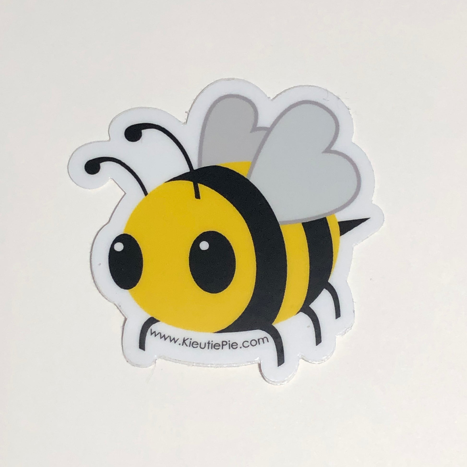 BEE! Durable Weatherproof Die Cut Matte Vinyl Sticker - car decal, water bottle sticker, laptop sticker