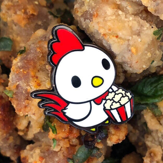 Popcorn Chicken Hard Enamel Pin