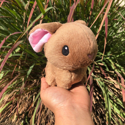 Cocoa Bunny Plush, bunny plushie, bunny stuffed animal, stuffed toy, softie, rabbit plushie, collectible plush