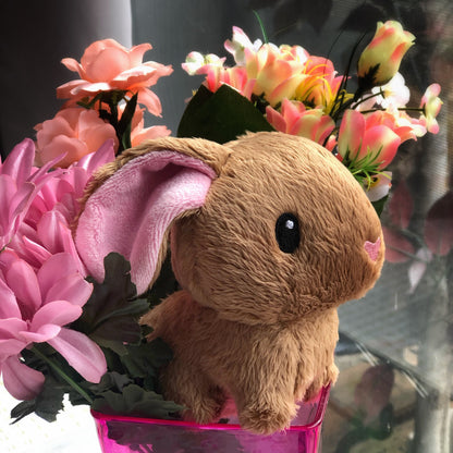 Cocoa Bunny Plush, bunny plushie, bunny stuffed animal, stuffed toy, softie, rabbit plushie, collectible plush