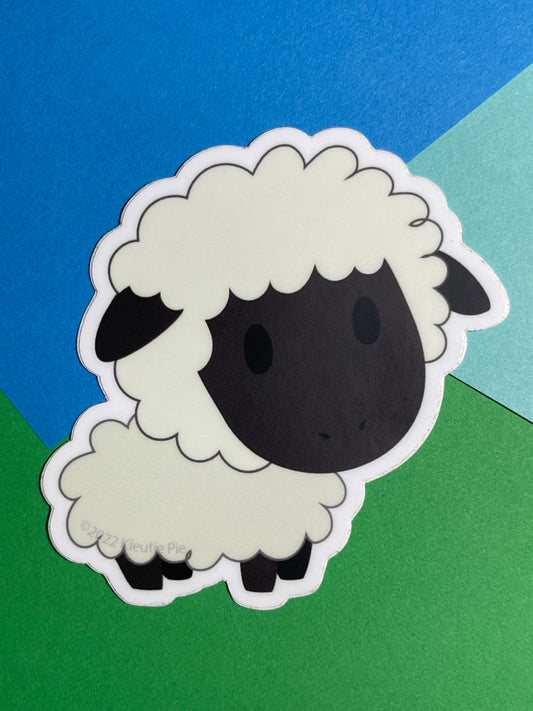 Sheep - Durable Weatherproof Die Cut Matte Vinyl Sticker - car, water bottle, laptop