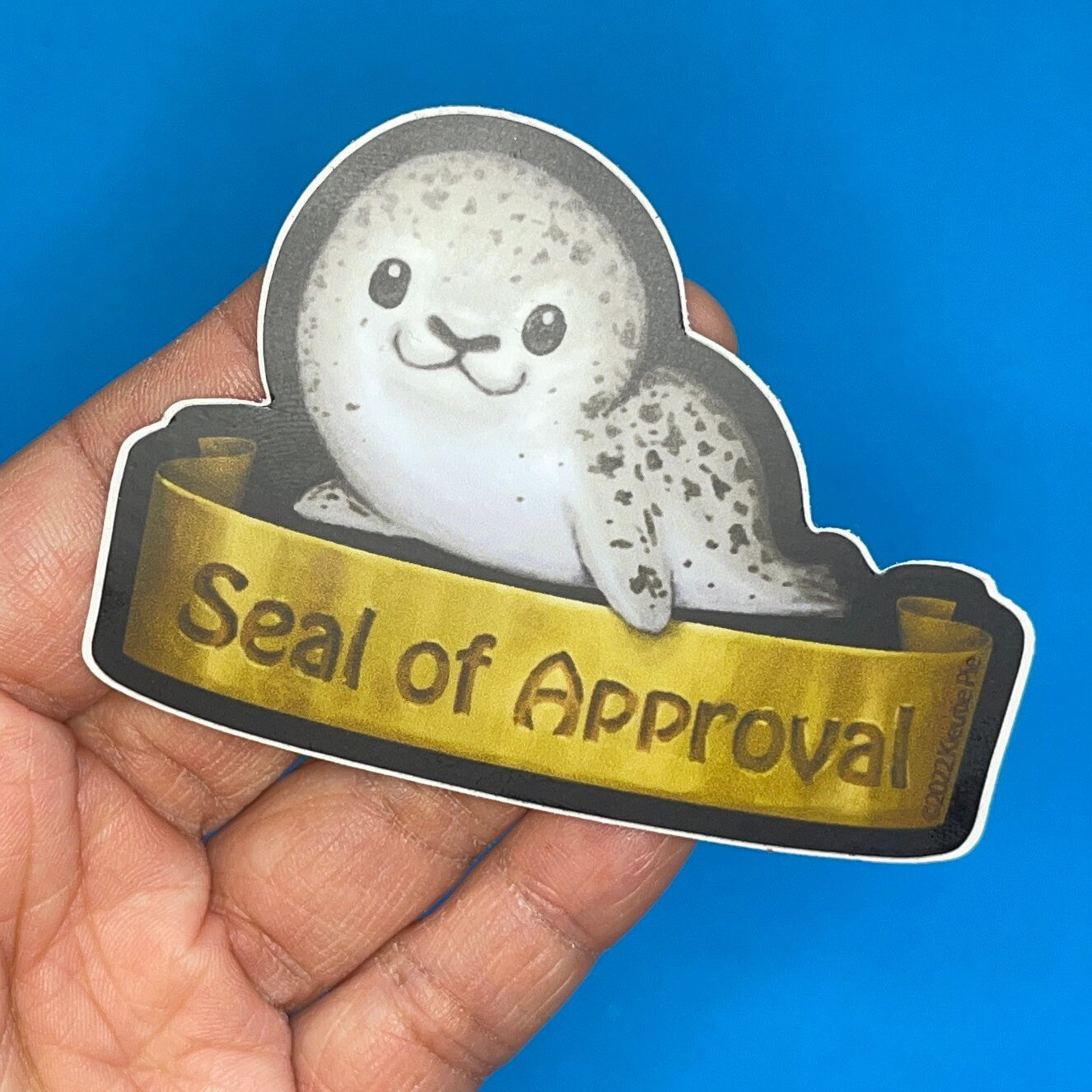 Seal of Approval - Durable Weatherproof Die Cut Matte Vinyl Sticker - car, water bottle, laptop