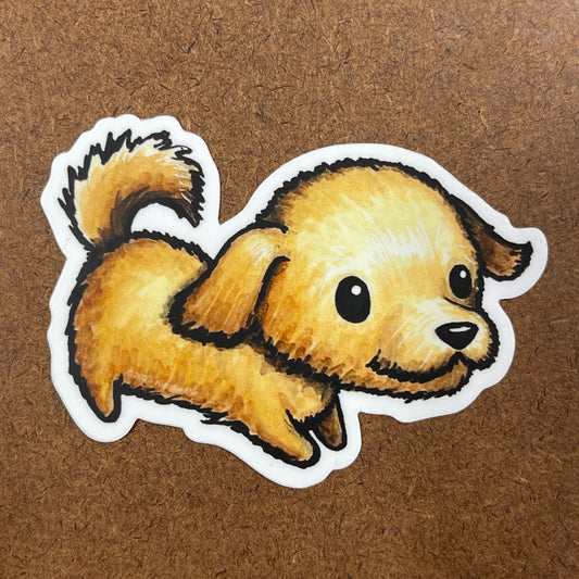 Dog (Zodiac series) - Durable Weatherproof Die Cut Matte Vinyl Sticker for car, water bottle, laptop