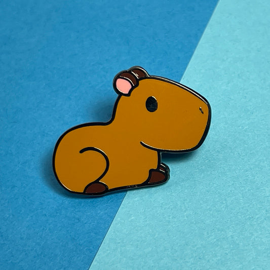 Capybara Hard Enamel Pin, Cute Capybara, Animal Pin Enamel, Capypara cartoon, lapel pin