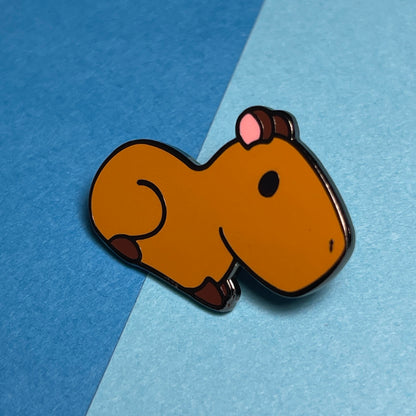 Capybara Hard Enamel Pin, Cute Capybara, Animal Pin Enamel, Capypara cartoon, lapel pin
